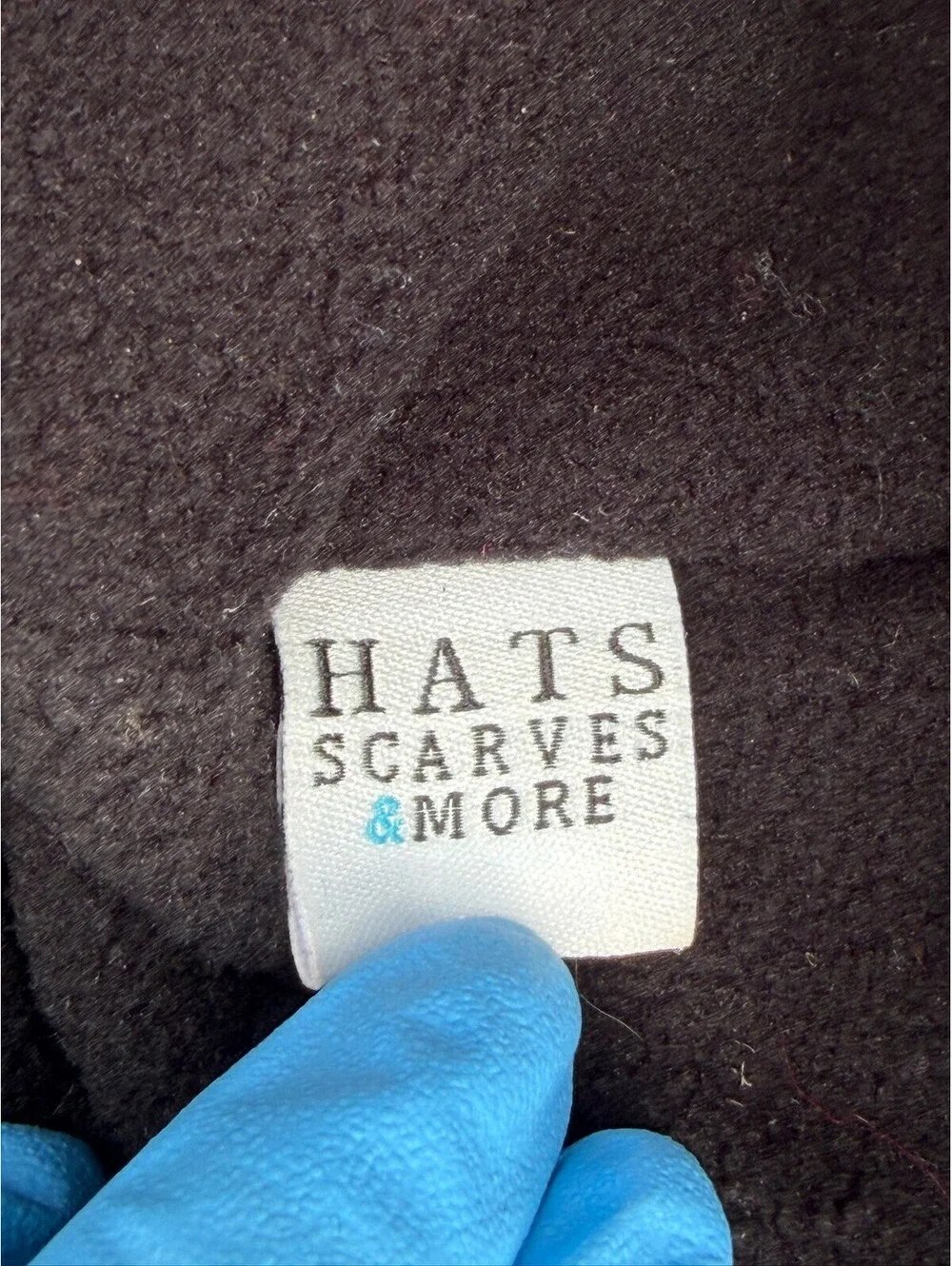 Hats Scarves & More Black Fleece Cloche Hat Bow Detail S-18